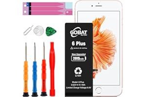 GOBAT Replacement for iPhone 6 Plus Battery,2915mAh High Capacity Battery for iPhone 6 Plus Model A1522 A1524 A1593 with Replacement Tool Kits