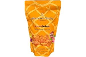 Honolulu Cookie Company Mini Bites – Passion Orange Guava Shortbread Cookies, 16oz Resealable Bag – Hawaiian-Inspired Treats