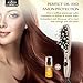 Anjou Hair Straightener Brush with Moroccan Oil Hair Treatment and Anion Hair Care (Adjustable Temperature Setting, Max 446℉ for All Hair Types, Auto Lock/Shutoff)