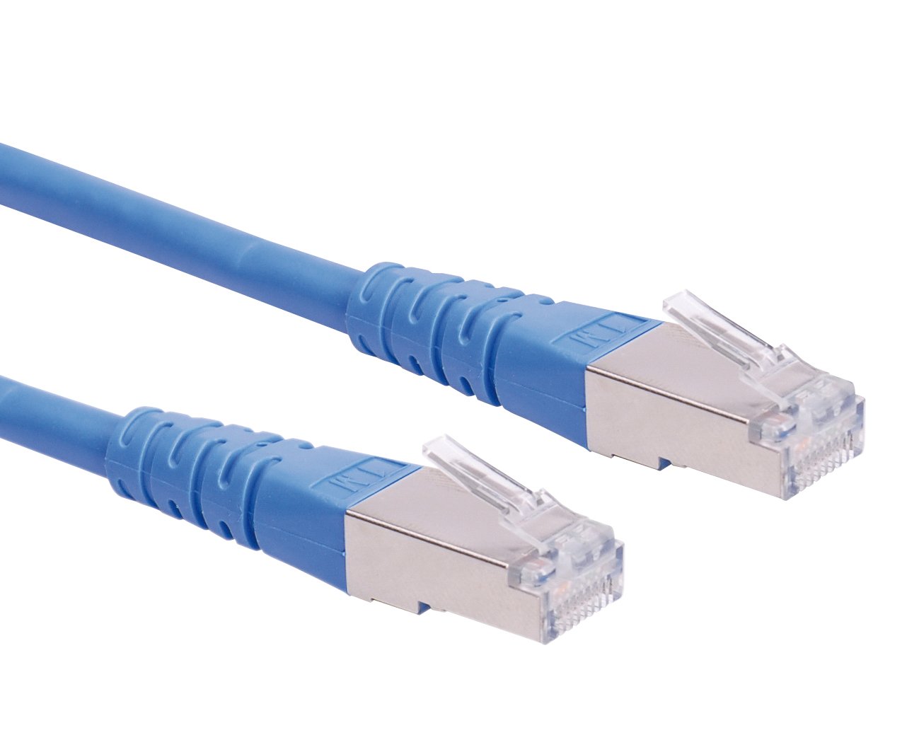 Roline 21151314 0.3 m S/FTP Cat 6 Ethernet Network LAN Cable with RJ45 Connector - Blue