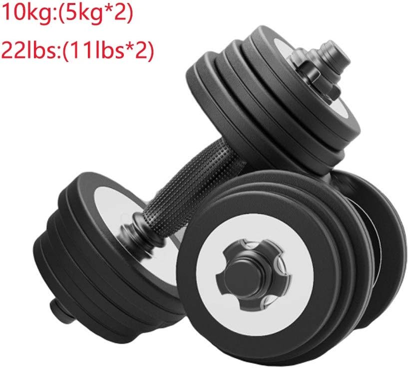 Dumbbell Set A Pair of Household Adjustable Weight Dumbells Fitness Dumbbell Barbell Set for Men Body Building Home Fitness Equipment Dumbbell (Size : 10kg(5kg2))