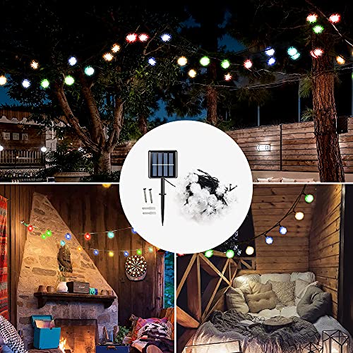 Solar Garden Lights 50 LED 32ft Solar Lights for Garden Waterproof Decorative Lighting for Home, Garden