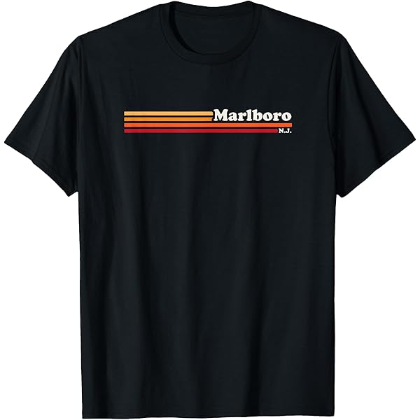 Amazon.com: Mens Vintage 1980s Graphic Style Marlboro New Jersey