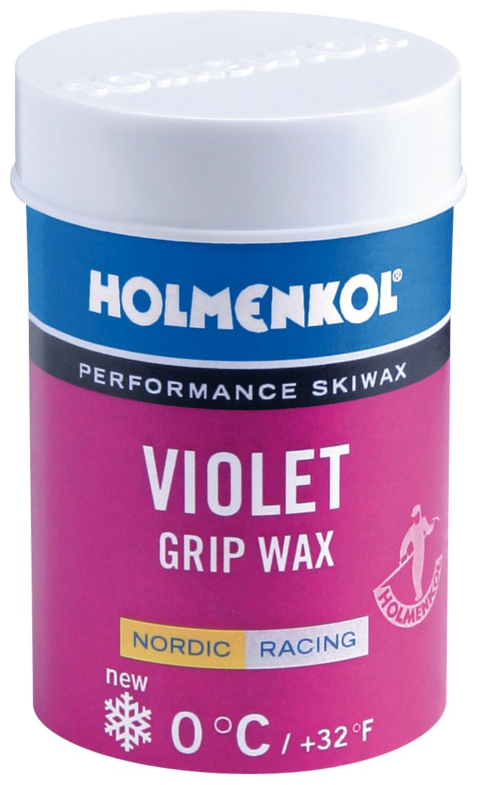 Holmenkol Unisex - Adult Grip Ski Wax, Purple, 45 Grams