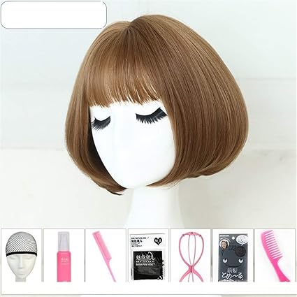 Perruques Femme Cheveux Courts Visage Rond Cheveux