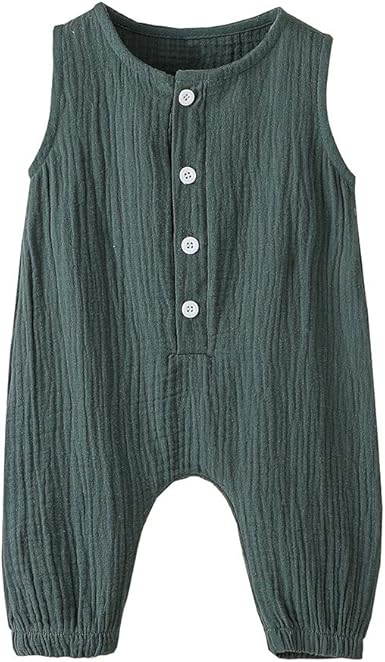 girls linen romper