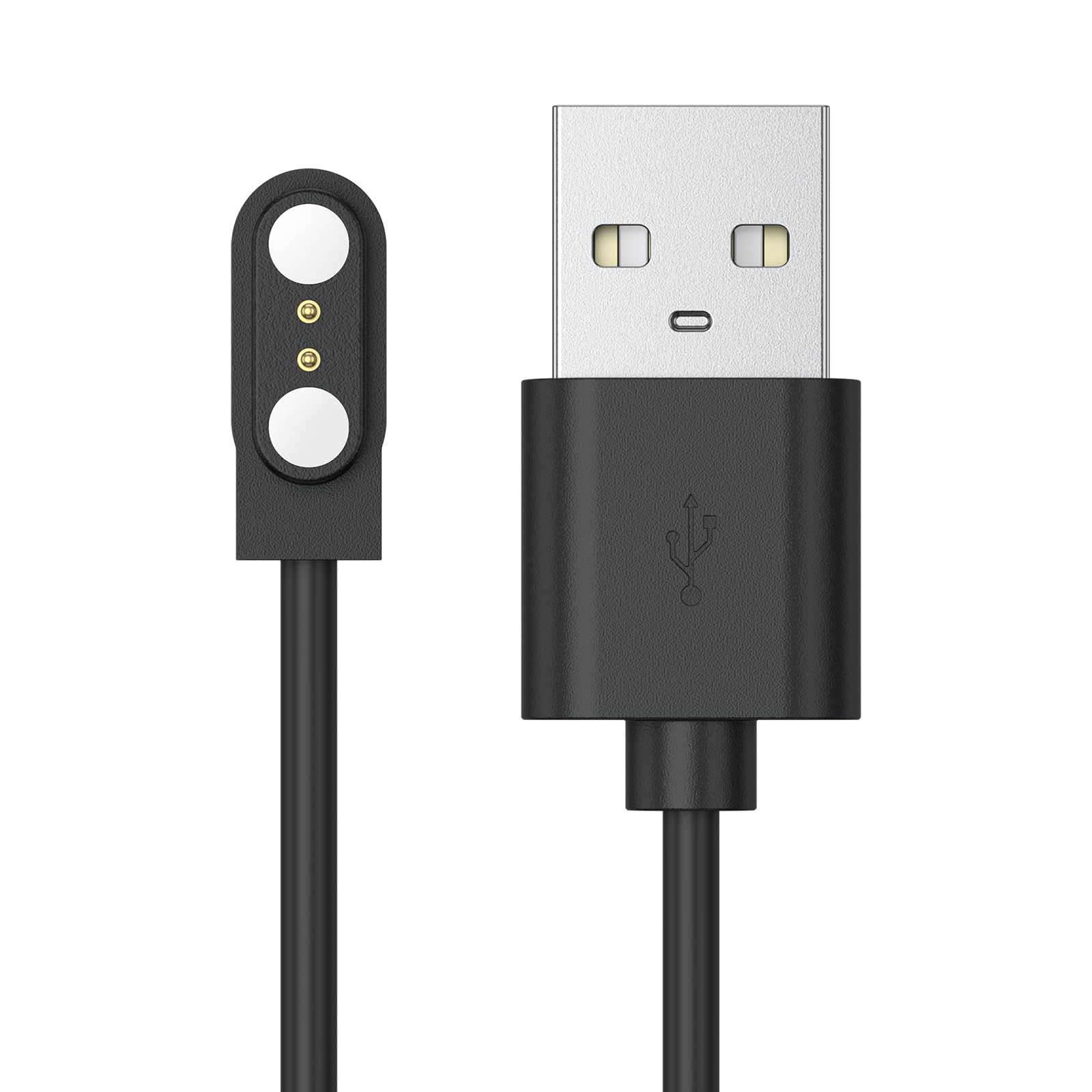 Yisica Magnetic Charger Smart Watch Charger 2 Pin Compatible with YAMAY SW023 Willful SW021 SW025 Letsfit ID206 ID205L LETSCOM ID205U LIFEBEE ID205S ID216, Smart Watch Charging Cable 1M/3.3ft
