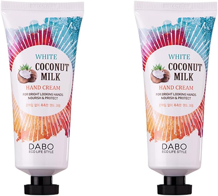 DABO White Coconut Milk Hand Cream 100ml (Pack of 2)