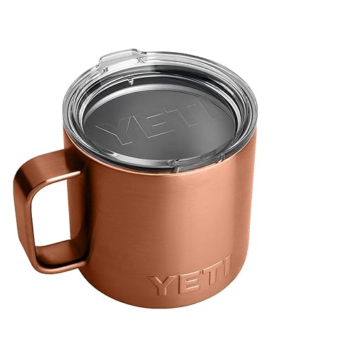YETI Rambler 14 oz Mug, Stainless Steel, Vacuum Insulated with