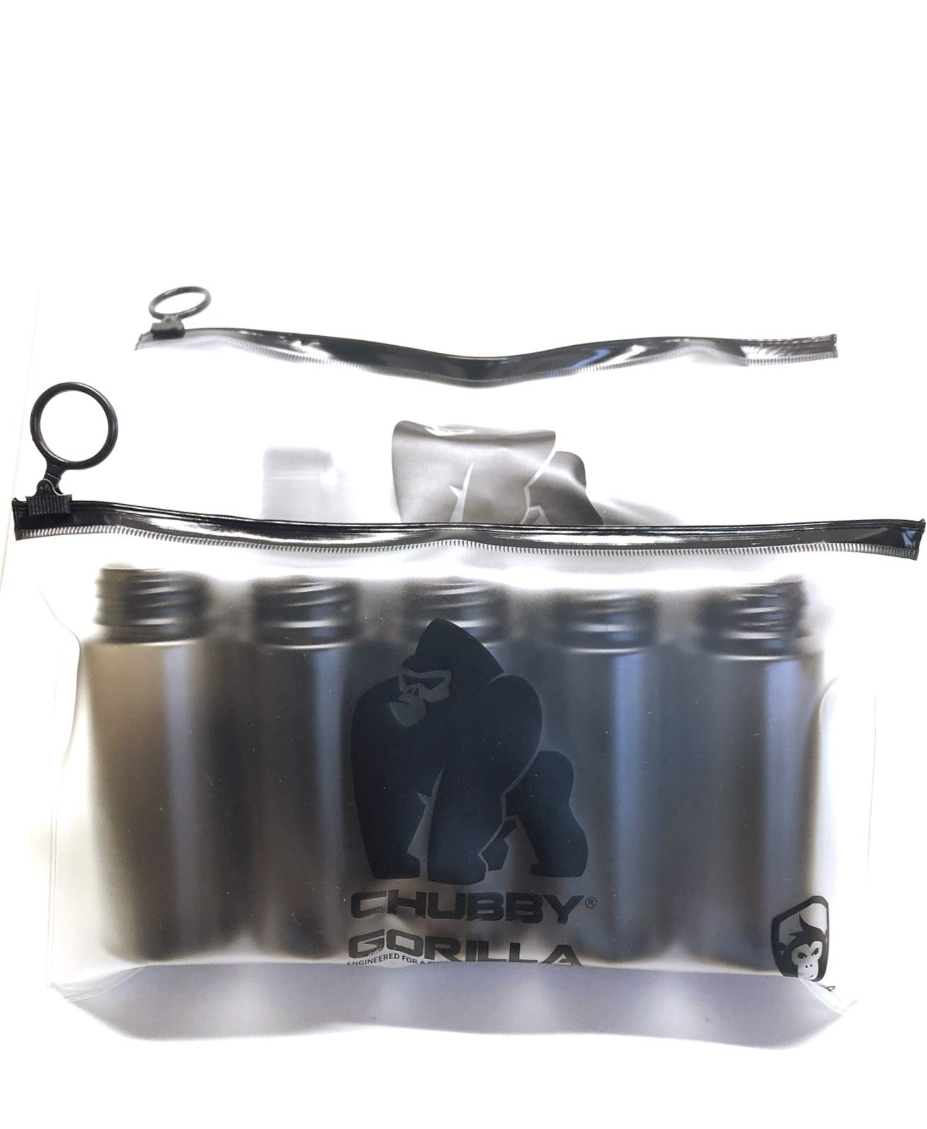 Chubby Gorilla V3 5 x 120 ml PET Bottles - Unicorn Bottle - Bottle for E-Liquid - Dropper Bottles (Transparent Black, 120 ml)