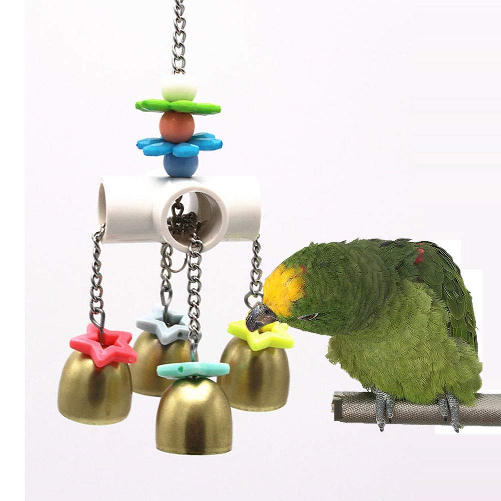 Photo 1 of Bird Parrot Bells Toy with Sweet Sound for Budgie Parakeet Cockatiel Conure African Grey Lovebird
