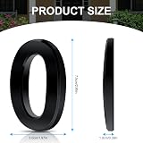 Vicloon 3D Mailbox Numbers Self Adhesive 3 Inch ABS Black House Street Numbers view 2