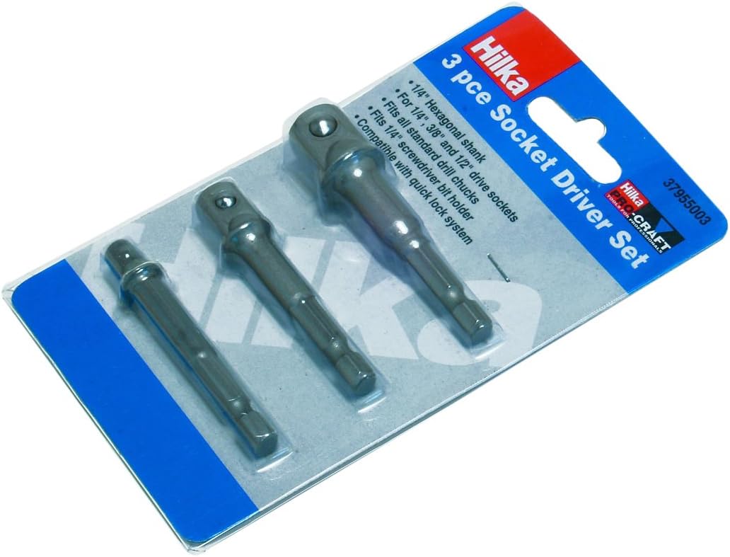 3 PC Socket Adaptor, Variety Pack