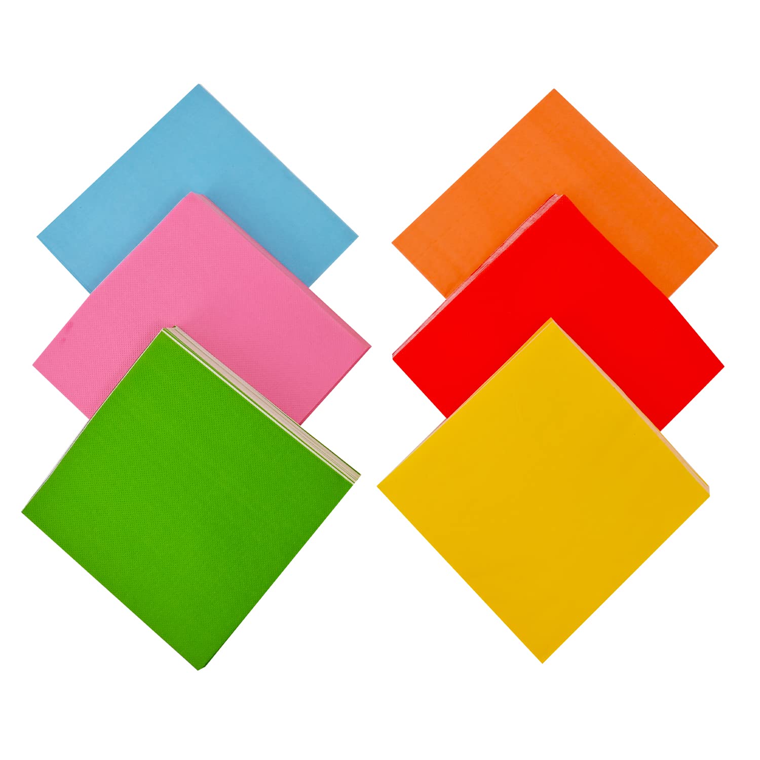 60 Pieces 6 Color Rainbow Paper Napkins Multicolor Luncheon Beverage Serviette 2 Ply Party Napkins for Party Supplies