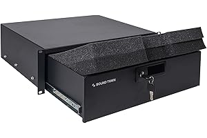 Sound Town 19-inch 3U Locking Rack Drawer, with Protection Foam (STRD-3D)