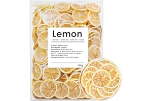 YILING Dehydrated Dry Lemon For Cocktails, Dried Lemon 3.52oz/100g, 100% Natural & No Additives, No Sugar Added (3.52 oz)