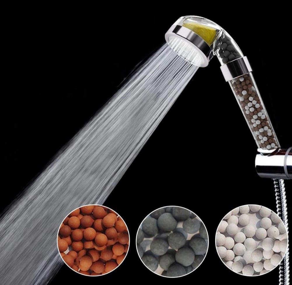 Vitamin C Filter Shower Head,for DRY Hairs and skin,high in Pressure, Hard Water to Soft Water,Protect Hairfall