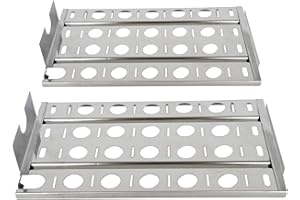 GasSaf Heat Plate for Lynx CS30, L27, L30, L30PSP, L30APSFR, L36, L42, L54, LBQ27FR Gas Grill, 2-Pack 16 7/8" Stainless Steel Briquette Tray(16 7/8" x 9 1/2")(Set of 2)