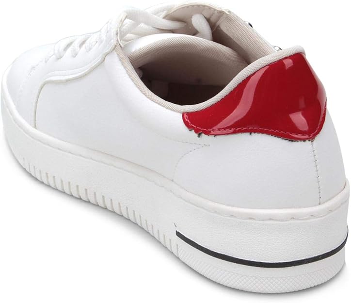 tênis feminino com listras laterais via marte