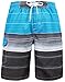 Zenco Men's Casual Beachwear Stripes Board Shorts Swim trunks, L