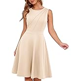 YIOYOLA Fit and Flare Cocktail Dress for Women Wedding Guest Business Work Semi Formal A Line Dresses 2025