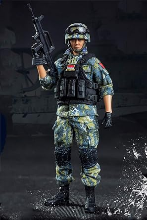 Amazon R Doll 1 12 フィギュア 男性 ミリタリー 兵士 素体 ヘッド 服 武器 アクション フルセット Flagset フィギュア ドール 通販