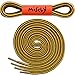 Miscly Round Boot Laces [1 Pair] Heavy Duty and Durable Shoelaces for Boots, Work Boots & Hiking Shoes (72