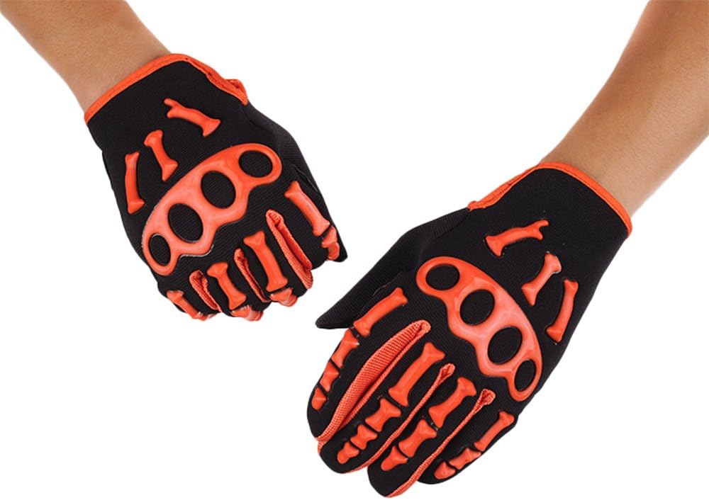 Tuaimage Full Finger Skeleton Gloves Slip-Resistant Performance Specialized Bike Cycling Bicycle Riding Gloves for Women and Men