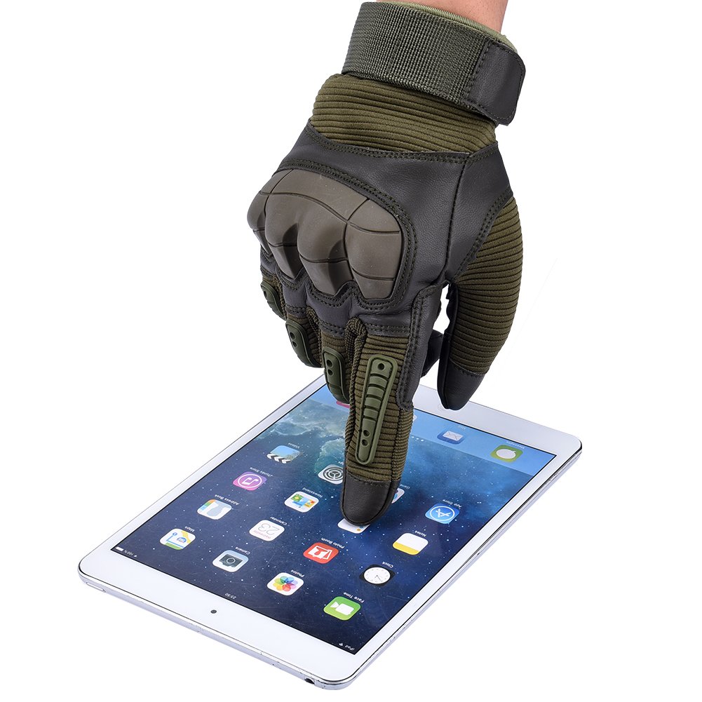 Vbiger Nuevos Guantes tácticos al aire libre para Moto Bici Motocicleta
