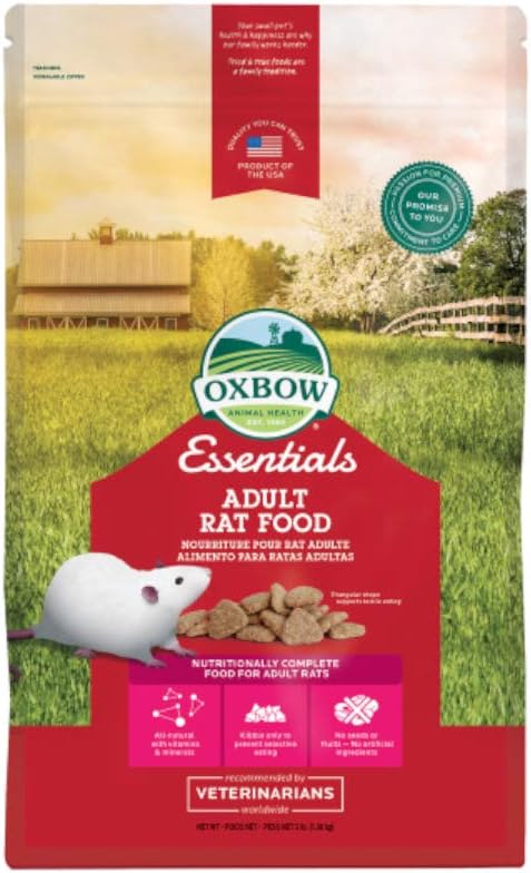 Oxbow Essentials - Adult Rat Food 6 Pound (2 x 3 Pound Bags): Home & Kitchen