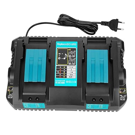 OPSON DC18RD Dual Port Ladegerät 4.0A 7.2V~18V Ladegerät für Makita 18V Li-ion Akku BL1815 BL1830 BL1840 BL1850 BL1860 BL1430