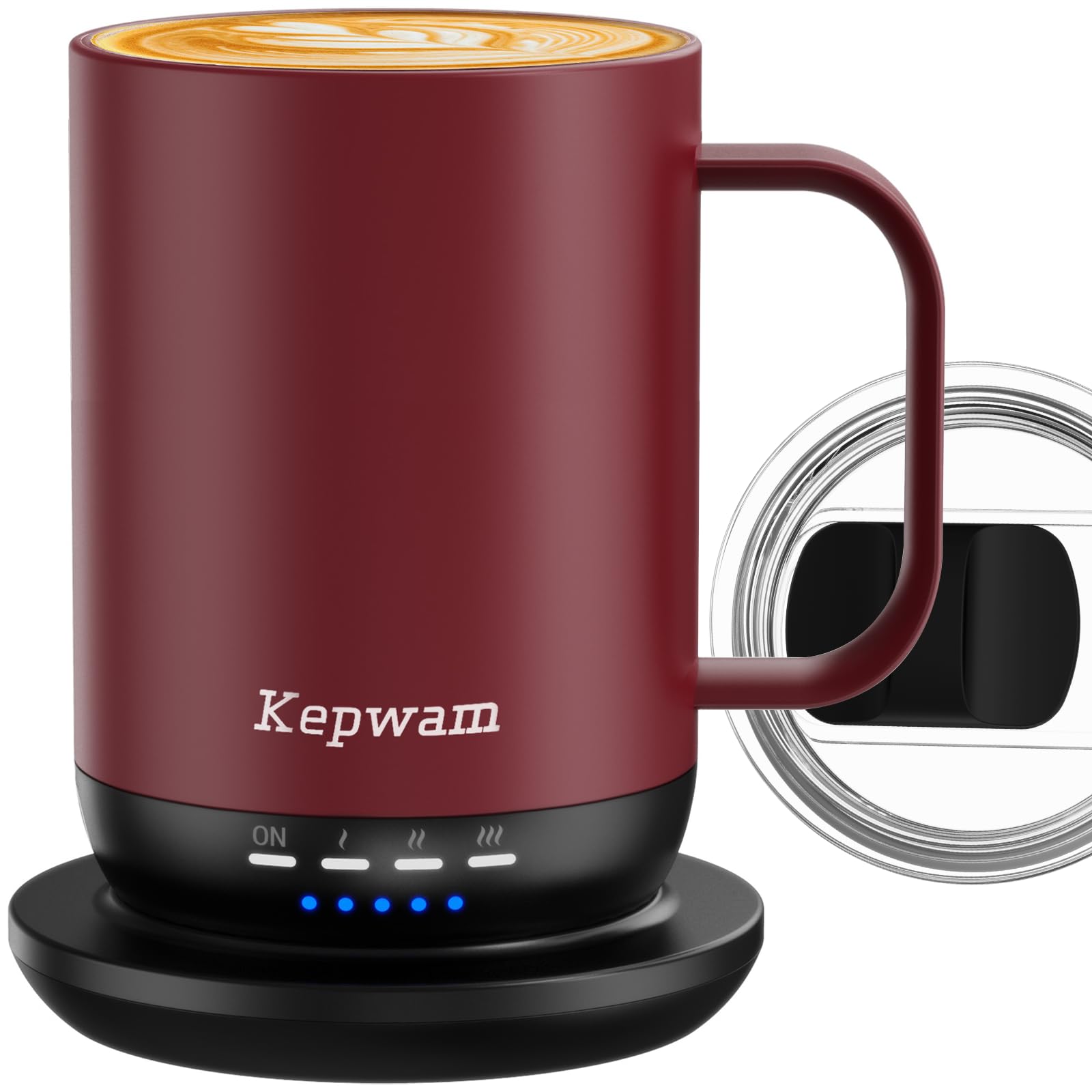 Photo 1 of *MISSING LID* Kepwam Self Heating Coffee Mug 1-16oz Fast Heating & Ultra Long-Lasting Battery Life, Heated Coffee Mug Up to 149? - Touch & App Controlled Coffee Mug, Birthday Gifts for Women and Men