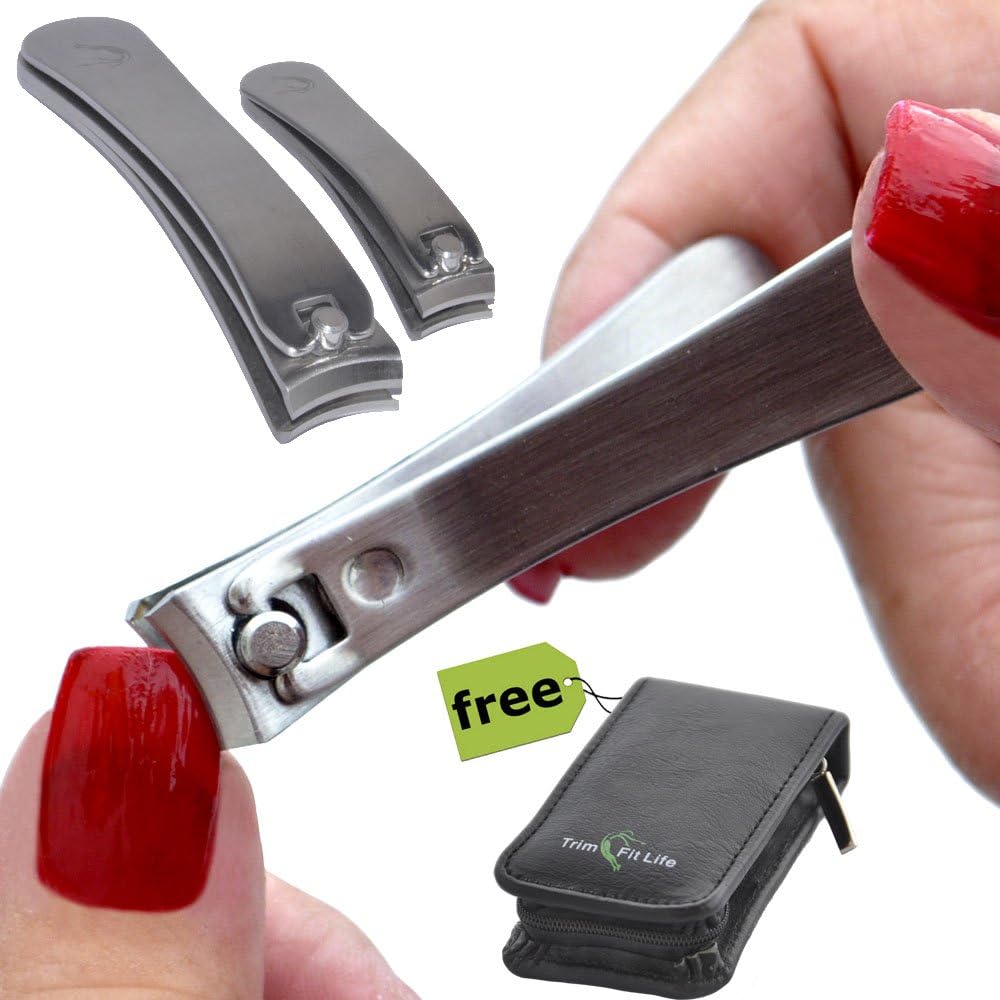 TrimKlip- Prime Quality Stainless Steel Nail Clipper Set With Wide Jaws Opening