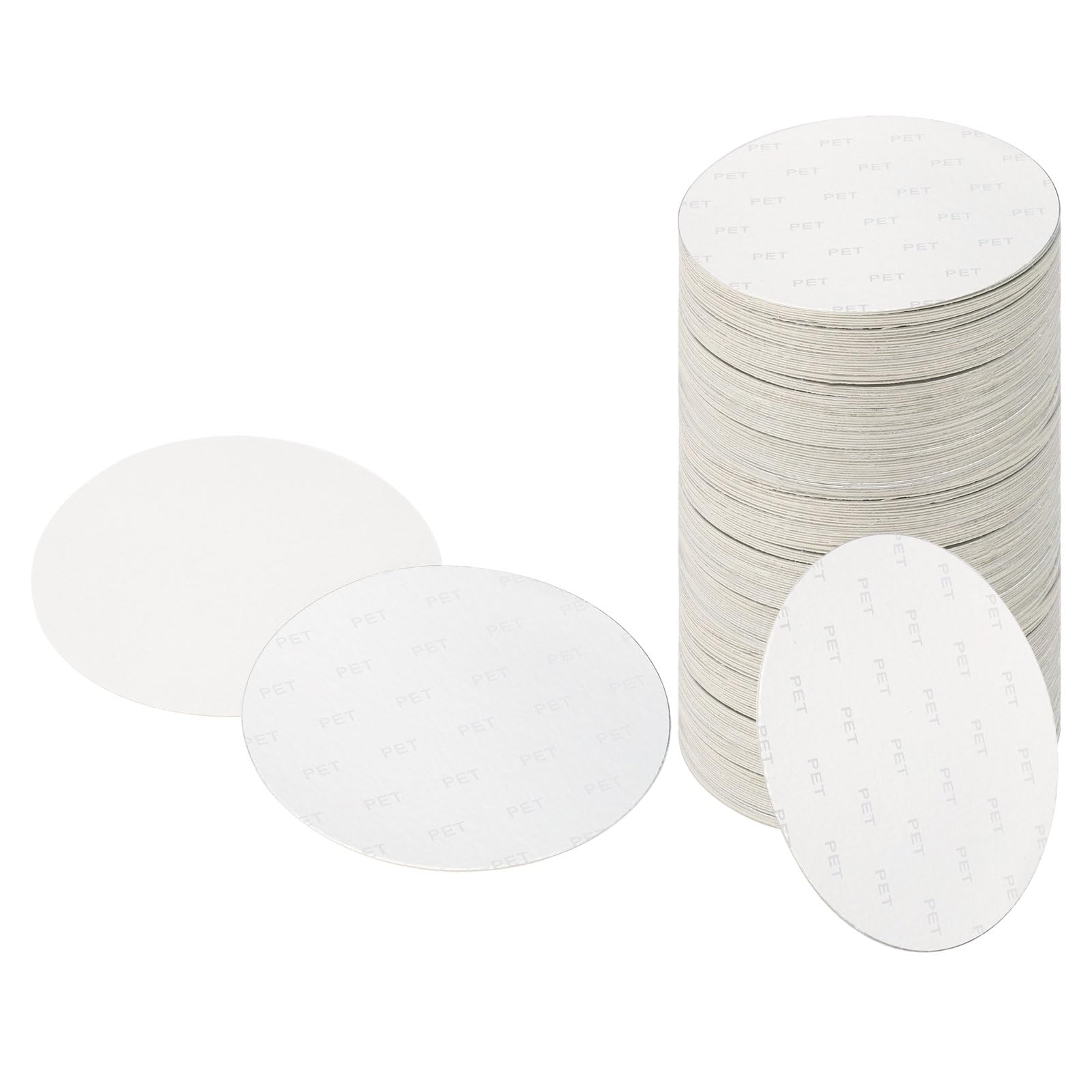 Photo 1 of PATIKIL 120mm/4.72" Aluminum Foil Cap Liner, 200 Pack Resistant Tamper Induction Heat Sealer Sealing Liners for PET Bottle Jar Lid