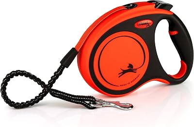 flexi Xtreme Tape Leash 5 M Up To 35 kg Black/Orange Retractable
