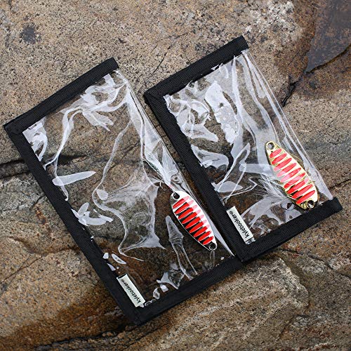 Kylebooker - 4 Paquetes de envolturas para señuelos de Pesca, Cubiertas Protectoras Transparentes de PVC