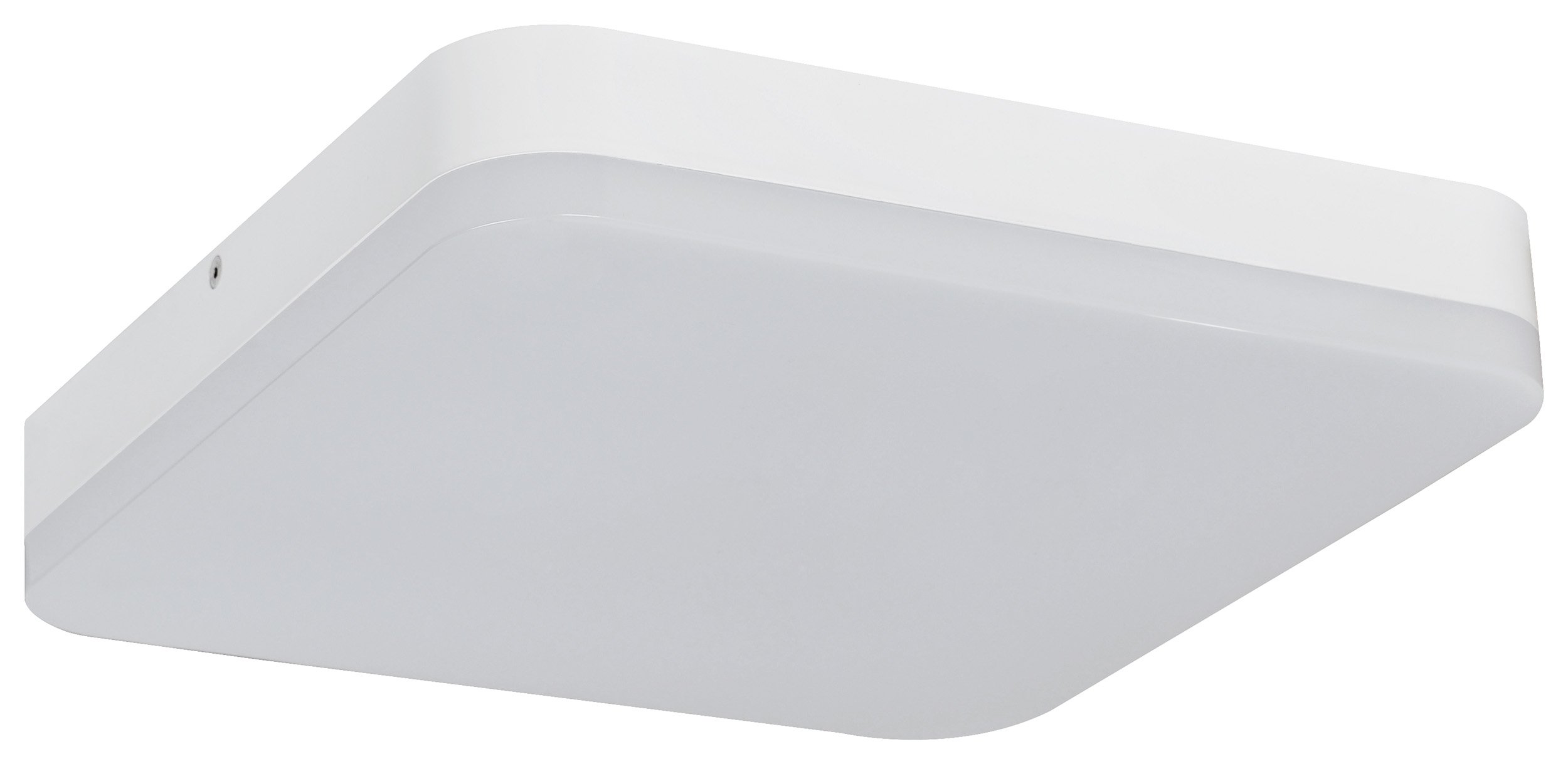 Müller-Licht 20500084 Wall and Ceiling Light Ideal for Hallway Area Square 28 x 28 cm 24 W 3000 K Plastic W Warm White Without Sensor