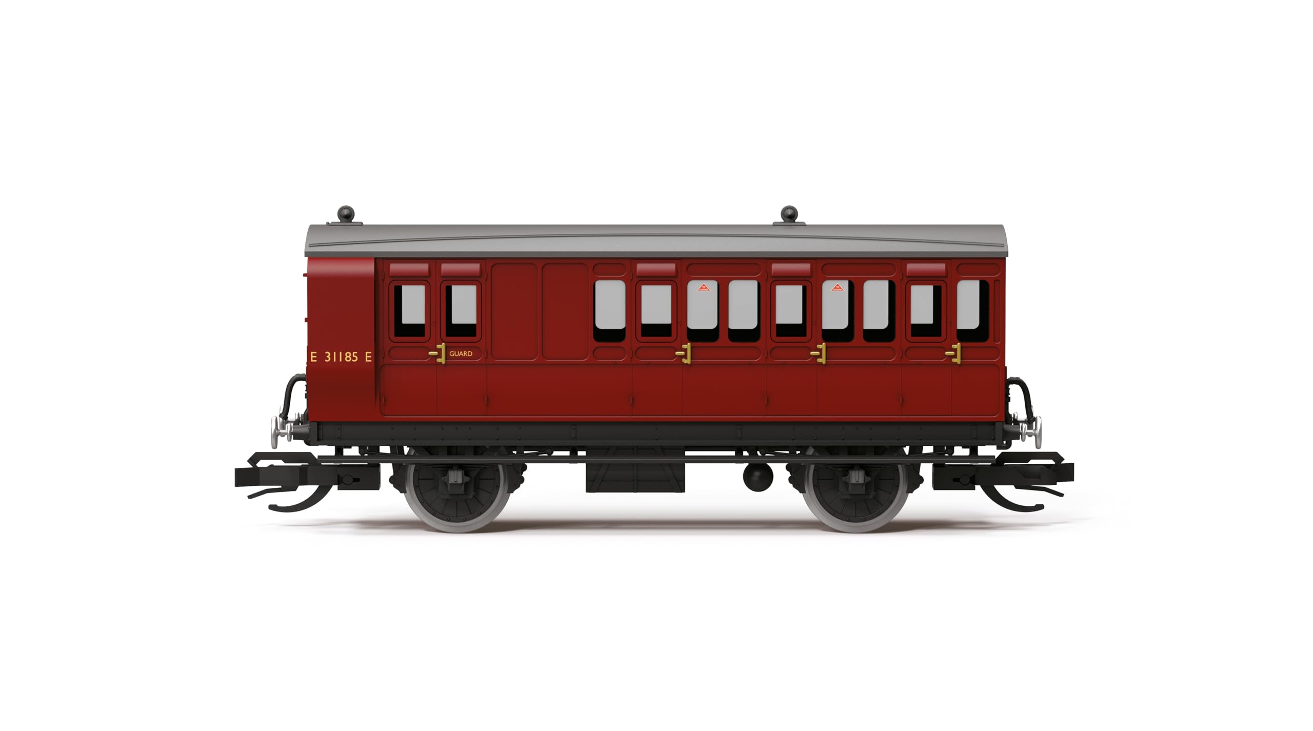 Hornby - TT TT4061 BR 4 Wheel Coach 3rd Class Brake