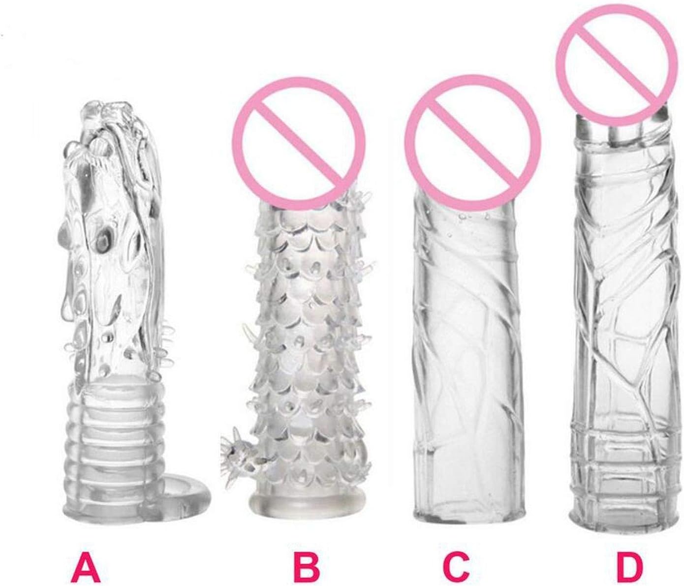 Water Toys Reuse Extender Intimate Goods Men Products Sleeve Rings,C