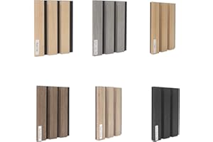 Yuzzy Wood Panels for Wall, Wood Slat Acoustic Panels, Sound Absorbing Wall Panels for Interior Wall Decor, Samples Pack