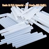 JelKen 7mm x 100mm Hot Glue Sticks 100pcs Resin EVA No Smell view 5