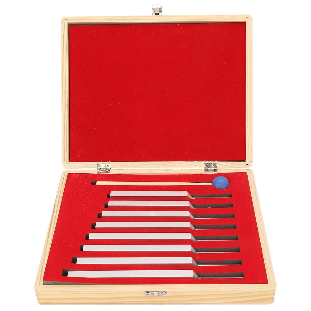 8 Pcs Tuning Fork Medical, Tuning Forks for Healing, Aluminum Alloy Silver Neurological Tuning Fork Set for Healing 256~512Hz