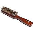 Diane Premium 100% Boar Bristle 5 Row Styling Brush for Men and Barbers, Medium-Firm Bristles for Thick Coarse Hair, Detangling, Smoothing