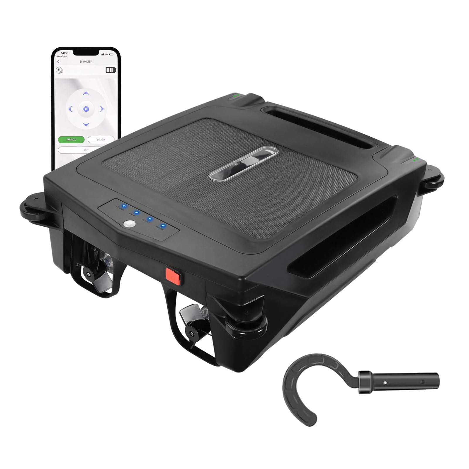 Photo 1 of Pool Cleaner Robot, Solar/Battery Dual Pool Skimmer Robotic, Pool Surface Cleaner, Automatic Pool Vacuum Cleaner