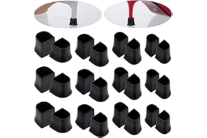 APLZGMG Heel Cap Protectors for High Heel Shoes | U Shape 4 Sizes Black 12Pairs | Anti-Slip Noise Reducing High Heel Protector Replacement, Heel Protectors Tip Covers for Stiletto and Pumps Tips