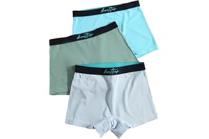 BOXETTES Girls' Boxer Briefs. 3-pack sampler Cotton, Modal and Nylon Mesh. Sensory-friendly. Full-coverage. Super soft. Tagless.