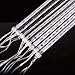 LDUSAHOME Outdoor Lights,LED Meteor Shower Rain Lights, Waterproof Garden Lights 30cm 8 Tubes 144leds Snow Falling Raindrop Cascading Light for Holiday Wedding Xmas Tree Decor (White)