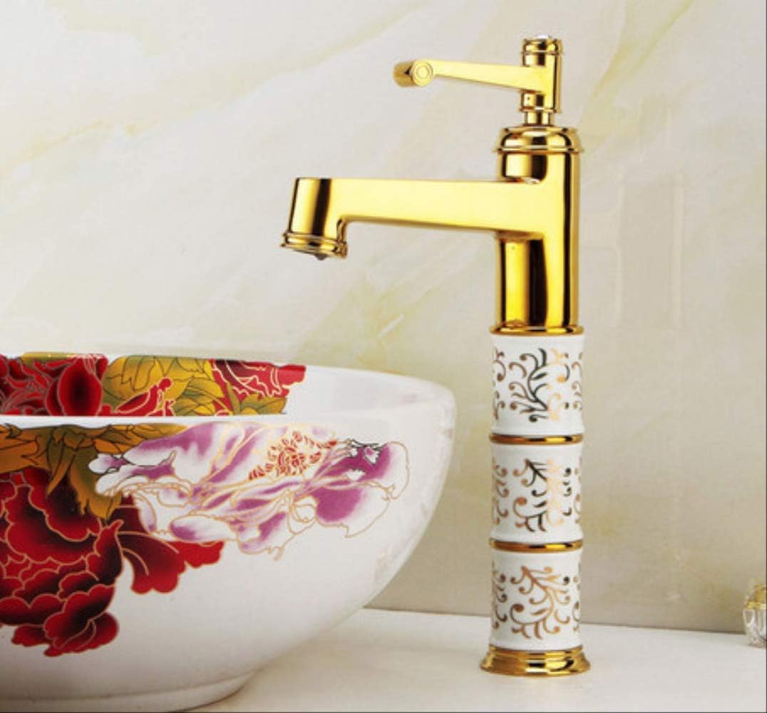 HOUCONG Messing europäischen Stil Rose Golden Badezimmer