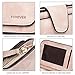 RFID Blocking Large Capacity Bifold PU Leather Phone Card Holder Organizer Snap Wallet with Zipper Pocket for Women