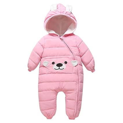Bebone Baby Schneeanzug Jungen Strampler Mädchen Overall Winter Babykleidung